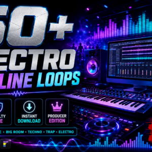 50+ Premium Electro Bassline Loops Pack – High Quality WAV Loops