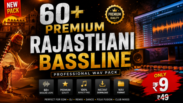 60+ Premium Rajasthani Bassline Pack DJ Remix & Mixing